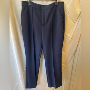 Nine West Wide Leg Navy Slacks w/ pockets 14